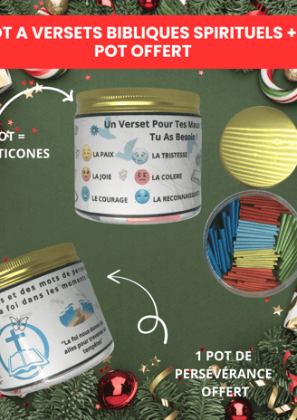 Pot de versets biblique spirituels