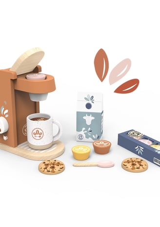wooden coffee machine toy, wooden toys, eco friendly kitchen toys