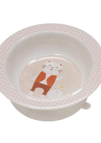 kids suction bowl with kitty design