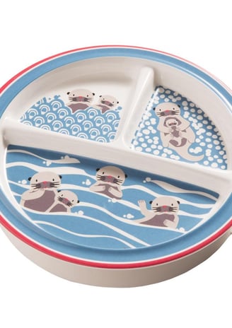 kids tollders suction bowl feeding bowls with sea animals
