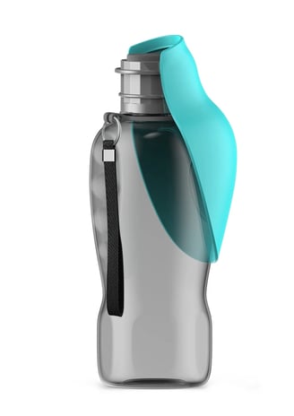 dog water bottle dispenser, dog water bottle with silicone cup