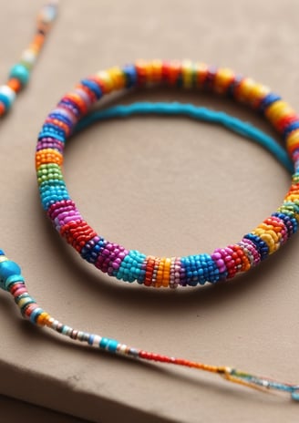 Bracelet de perles multicolore