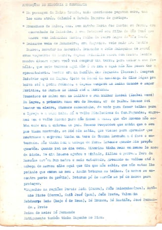 Anotações manuscritas sobre famílias negras e escravidão em Campo Formoso (BA), 1812–1931