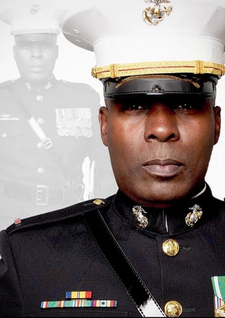 Dr. Marlon Ware in his military uniform as a decorated service member