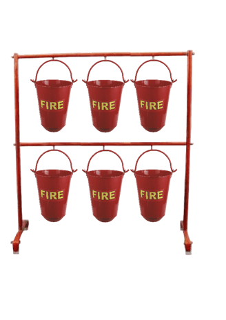 Bucket Stand For 6 Bucket of SK Fire Protection Shown In This Picture