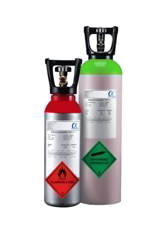 Cylinder Filled With Gas Mixtures Fire Extinguisher of SK Fire Protection Shown In This Picture