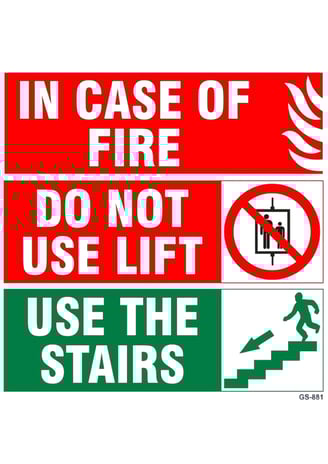 Combination Signs SK Fire Protection Shown In This Picture