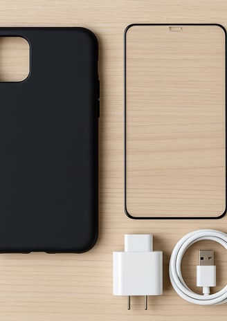 Mobile Charger, Backcover, Charger