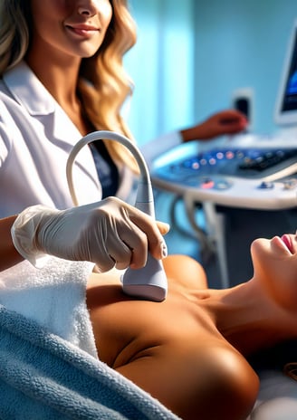Exame Ecocardiograma em consultório cardiologico em Foz do Iguaçu