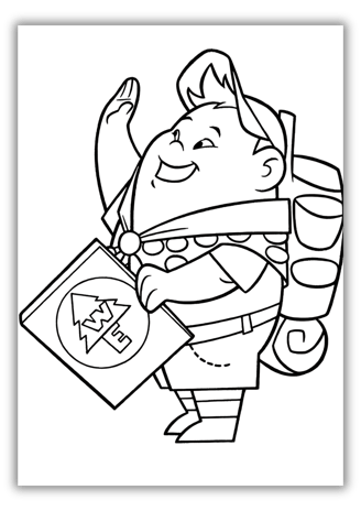Up Russell Coloring Pages