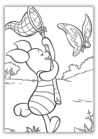 piglet colouring
