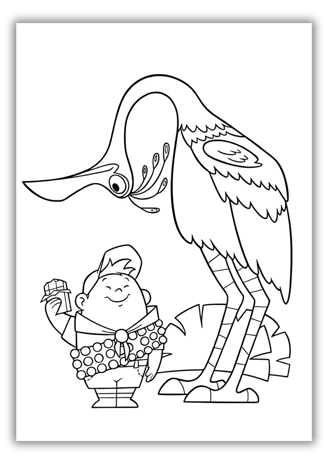 Up Pixar Characters Coloring Pages