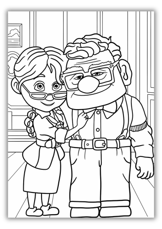 Up Disney Free Coloring Printables