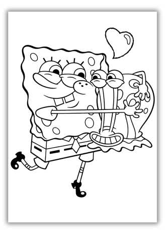 colouring sheets spongebob