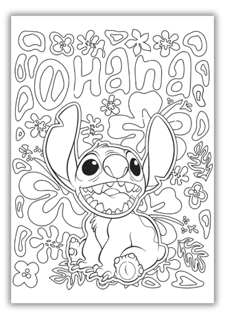 colouring pages stitch