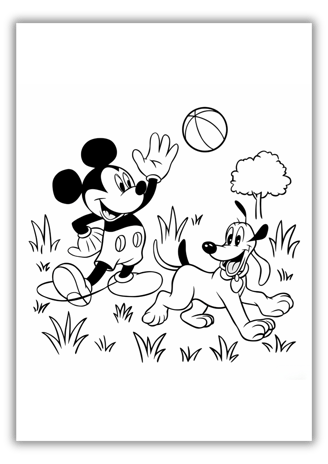 coloring pages mickey