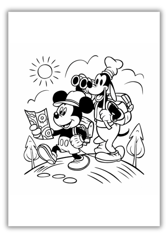 mickey colouring page