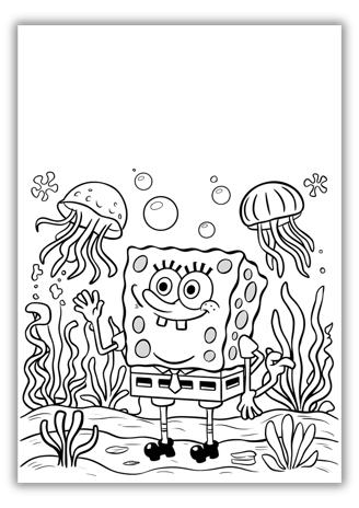 sponge bob square pants coloring sheets