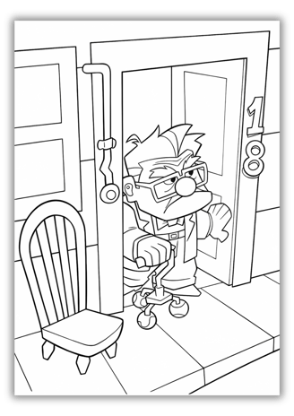 Up Disney Pixar Coloring Pages