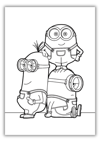 color pages minions