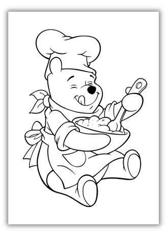 coloring pages of pooh bear