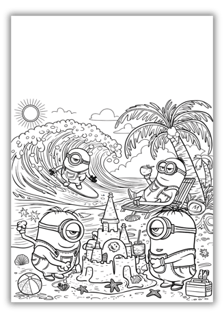 coloring sheets minions