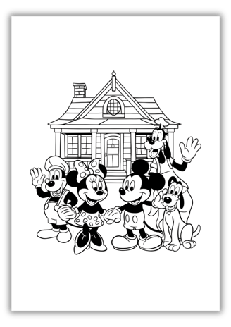 coloring pages mickey