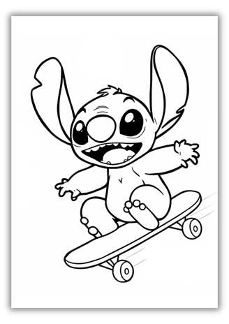 colouring pages stitch