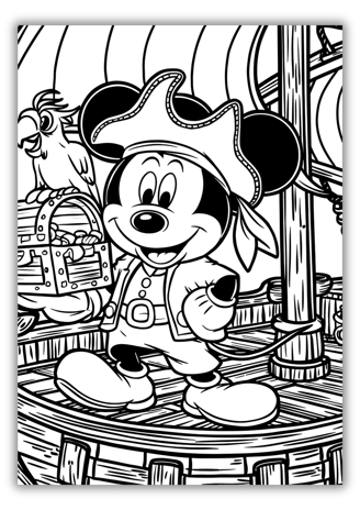 Mickey Mouse Coloring Pages