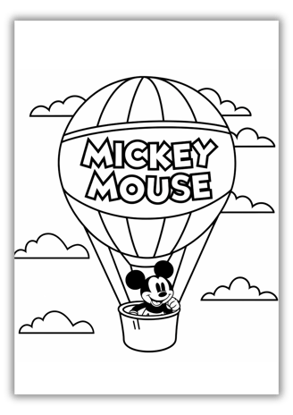 Coloring Sheet Mickey Mouse