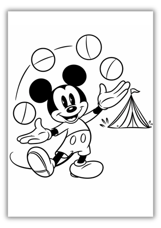 Mickey Pictures to Color