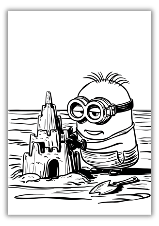 Free Coloring Pages Minions