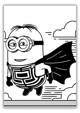 Free Minion Coloring Sheets