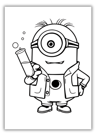 Free Minion Printable Coloring Pages