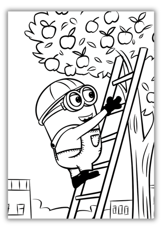 Minion Coloring Pages PDF