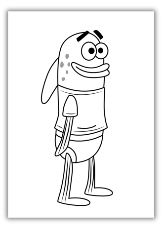 spongebob color sheet