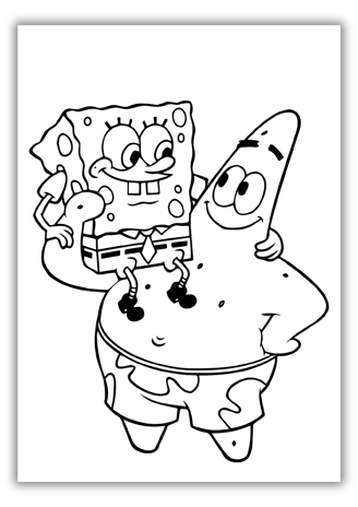 coloring pages spongebob and patrick