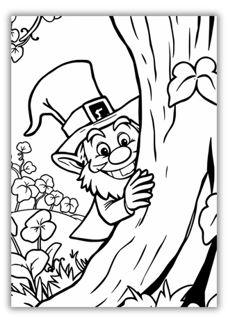 Free Printable Leprechaun Coloring Pages