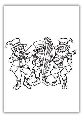 Leprechaun Coloring Page Printable