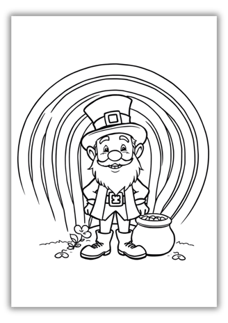 Leprechaun St Patrick's Day Coloring Pages