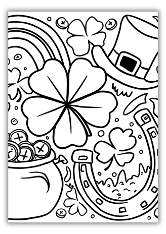 Shamrock Colouring Pages