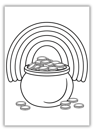 Pot of Gold Coloring Pages