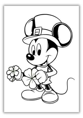 Disney St Patricks Day Coloring Pages