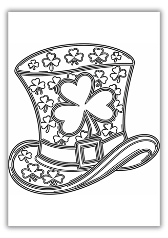 Leprechaun Hat Coloring Pages