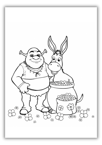 Shrek St Patricks Day Coloring Pages