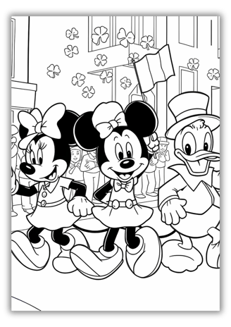 Disney St Patricks Day Coloring Pages