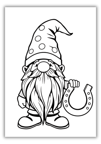 Easy Leprechaun Coloring Pages