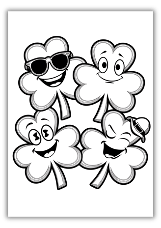 Shamrock Coloring Pages