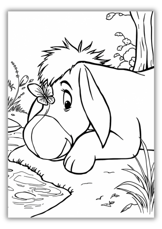 eeyore color page