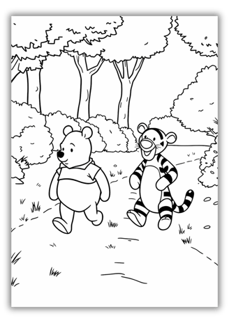 winnie the pooh and tigger coloring pages